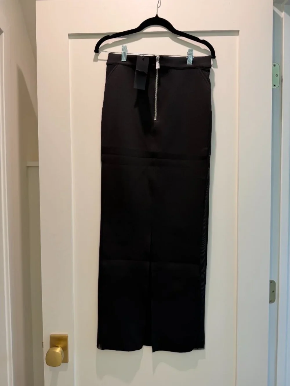 RTA Gizelle Skirt — Black Maxi, NWT, Size 4